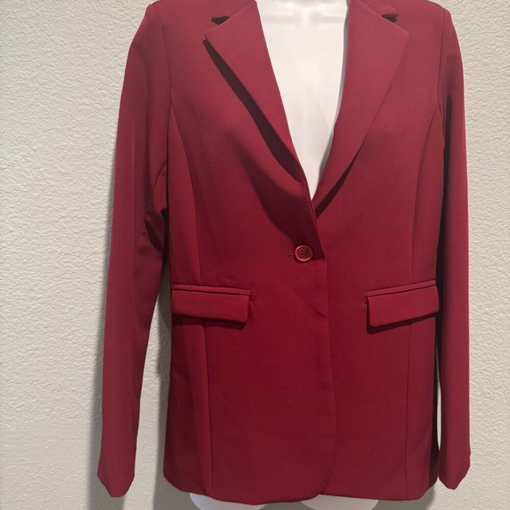 Berna Maroon Blazer - Size M